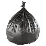 Inteplast Group High-Density Interleaved Commercial Can Liners, 45 gal, 12 microns, 40" x 48", Black, 25 Bags/Roll, 10 Rolls/Carton (IBSS404812K) Case of 250