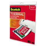 Scotch™ Laminating Pouches, 3 mil, 9" x 11.5", Gloss Clear, 20/Pack (MMMTP385420) Pack of 20