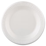 Dart® Quiet Classic Laminated Foam Dinnerware, Plate, 10.25" dia, White, 125/Pack, 4 Packs/Carton (DCC10PWQR) Case of 500