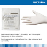McKesson Perry® Performance Plus Surgical Glove Size 7.5 Sterile Latex Standard Cuff Length Smooth Cream Chemo Tested (1044707_CS) 200/CS
