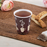 Solo Thermoguard Insulated Paper Hot Cups, 8 oz, Steam Print Design, 1,000/Carton (DCCDWTG8ST) Case of 1000