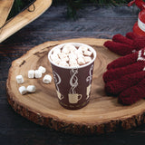 Solo Thermoguard Insulated Paper Hot Cups, 8 oz, Steam Print Design, 1,000/Carton (DCCDWTG8ST) Case of 1000