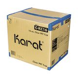Karat PET Plastic Cups, 16 oz, Clear, 1,000/Carton (KRTCKC16) Case of 1000
