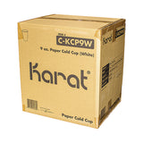 Karat Double Poly Paper Cold Cups, 9 oz, White, 1,000/Carton (KRTCKCP9W) Case of 1000
