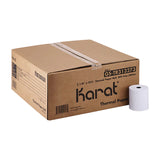 Karat Thermal Paper Rolls, 3.13" x 220 ft, White, 50/Carton (KRTGSTR313273) Case of 50