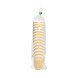 Karat Hot Cups, 8 oz, Kraft/White, 500/Carton (KRTCKRC508) Case of 500
