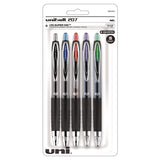 uniball Signo 207 Gel Pen, Retractable, Medium 0.7 mm, Assorted Ink and Barrel Colors, 5/Pack (UBC261221) Each