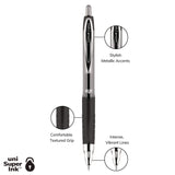 uniball Signo 207 Gel Pen, Retractable, Medium 0.7 mm, Assorted Ink and Barrel Colors, 5/Pack (UBC261221) Each