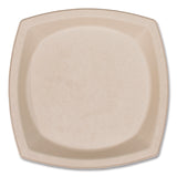 Dart Compostable Fiber Dinnerware, ProPlanet Seal, Plate, 10 x 10, Tan, 500/Carton (DCC10PSC1PF) Case of 4