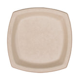 Dart Compostable Fiber Dinnerware, ProPlanet Seal, Plate, 6.7 x 6.7, Tan, 125/Pack (DCC6PSC1PFPK) Pack of 125