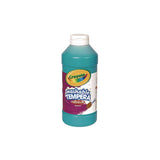 Crayola® Artista II Washable Tempera Paint, Turquoise, 16 oz. Bottle (CYO543155048) Each