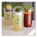 Eco-Products® GreenStripe Cold Cup Dome Lids, No Hole, Fits 9 oz to 24 oz Cold Cups, Plastic, Clear, 100/Pack, 10 Packs/Carton (ECOEPDLCCNH) Case of 1000