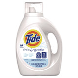 Tide Free and Gentle Liquid Laundry Detergent, 64 Loads, 84 oz Bottle, 4/Carton (PGC12144) Case of 4