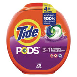 Tide PODS Laundry Detergent, Spring Meadow, 66 oz Tub, 76 Pacs/Tub, 4 Tubs/Carton (PGC09166CT) Case of 4