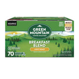 Green Mountain Coffee® Breakfast Blend Coffee K-Cup Pods, Regular, 70/Box (GMT5000373741) Box of 70