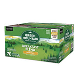 Green Mountain Coffee® Breakfast Blend Coffee K-Cup Pods, Regular, 70/Box (GMT5000373741) Box of 70
