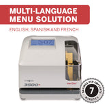 Pyramid Technologies 3500 Smart Site Punch Card Time Clock System, DC Powered Operation, Light Gray (PTI3500SS) Each