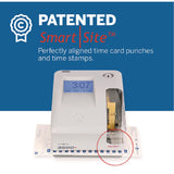 Pyramid Technologies 3500 Smart Site Punch Card Time Clock System, DC Powered Operation, Light Gray (PTI3500SS) Each