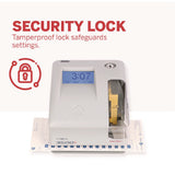 Pyramid Technologies 3500 Smart Site Punch Card Time Clock System, DC Powered Operation, Light Gray (PTI3500SS) Each