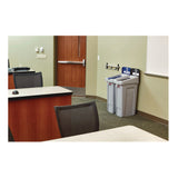 Rubbermaid® Commercial Slim Jim Recycling Station Kit, 1-Stream Landfill, 23 gal, Plastic, Gray/Black (RCP2185053) Each