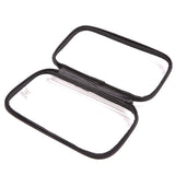 Pep Rally Pencil Pouch, 9.25" x 2.17" x 5.12", Clear/Black (RLY61748) Each