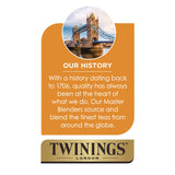 TWININGS® Probiotics Lemon and Ginger Herbal Tea Bags, 0.05 oz, 18/Box (TWGTNA95223) Box of 18