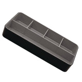 Advantus Fusion Five-Compartment Plastic Accessory Holder, Plastic, 12.25 x 6 x 2, Black/Gray (AVT37682) Each