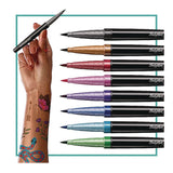 BIC® BodyMark Temporary Tattoo Markers, Fine Brush Tip, Assorted Colors, 8/Pack (BICMTBP81AST) Pack of 8