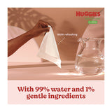 Huggies® Natural Care Sensitive Baby Wipes, Unscented, White, 64/Pack, 12 Packs/Carton (KCC51079) Case of 12