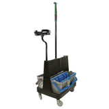 Unger OmniClean Dual Bucket Kit, 1.5 gal, Black/Blue/Gray (UNGCLBK1) Each