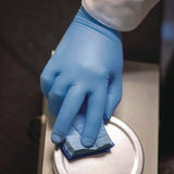 GloveWorks® by AMMEX® Blue Nitrile Exam Gloves, Powder-Free, Medium, 8 mil Thick, 11.6" Long, Blue, 50/Box, 10 Boxes/Carton (AXCGPNHD64100) Case of 500