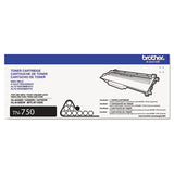 Brother TN750 High-Yield Toner, 8,000 Page-Yield, Black (BRTTN750) Each