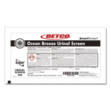 Betco SmartSCREEN Urinal Screen, Ocean Blue Scent, Blue, 1 lb, 72/Carton (BET2867200) Case of 72