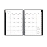 Blue Sky® Enterprise Weekly/Monthly Notes Planner, 8.63" x 5.88", Black Cover, 12-Month (Jan to Dec): 2026 (BLS131793) Each