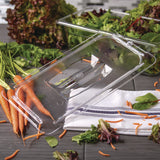 Carlisle StorPlus Polycarbonate Handled Universal Lid, 7 x 12.5 x 0.88, Clear, Plastic (CFS10270U07) Each