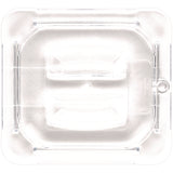 Carlisle StorPlus Polycarbonate Handled Universal Lid, 6.31 x 6.88 x 0.88, Clear, Plastic (CFS10310U07) Each
