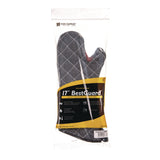 San Jamar Bestguard Oven Mitt, 17", WebGuard Plus Fabric, Black, Pair (SJM800FG17BK) 1 Pair