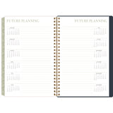 Cambridge® Leah Bisch Weekly/Monthly Floral Planner, Floral Artwork, 8.5 x 6.38, Blue/White/Gold Cover, 12-Month (Jan to Dec): 2025 (AAGLB34200) Each