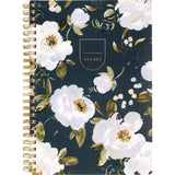 Cambridge® Leah Bisch Weekly/Monthly Floral Planner, Floral Artwork, 8.5 x 6.38, Blue/White/Gold Cover, 12-Month (Jan to Dec): 2025 (AAGLB34200) Each
