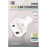 ByTech PD Car Charger, 60 W, Two 2 A Ports, White (BTHCLPDV6105WT) Each