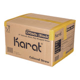 Karat Boba Straws, 9", Black, 1,600/Carton (KRTC9060SBLACK) Case of 1600