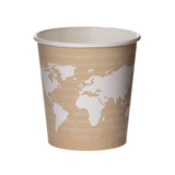 Eco-Products® WorldArt Hot Cups, 4 oz, Paper, Tan, 1,000/Carton (ECOEPBHC4WA) Case of 1000
