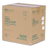 Eco-Products® GreenStripe PLA Cold Cups, 10 oz, Plastic, Clear, 1,000/Carton (ECOEPCC10GS) Case of 1000