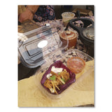 Eco-Products® Renewable and Compostable Clear Clamshell Hinged Food Containers, 9 x 6 x 3, Plastic, 80/Pack, 3 Packs/Carton (ECOEPLC96) Case of 240