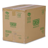 Eco-Products® Renewable and Compostable Rectangular Deli Containers with Lid, 12 oz, 2 x 4 x 2, Clear, Plastic, 100/Pack, 3 Packs/Carton (ECOEPRC12) Case of 300