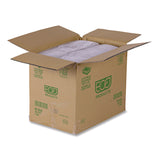 Eco-Products® Renewable and Compostable Rectangular Deli Containers with Lid, 12 oz, 2 x 4 x 2, Clear, Plastic, 100/Pack, 3 Packs/Carton (ECOEPRC12) Case of 300