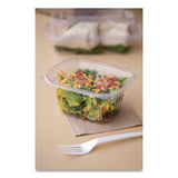 Eco-Products® Renewable and Compostable Rectangular Deli Containers with Lid, 16 oz, 3 x 4 x 3, Clear, Plastic, 100/Pack, 3 Packs/Carton (ECOEPRC16) Case of 300