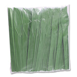 Eco-Products® Plantware Compostable Cutlery, Knife, Plastic, Green, 1,000/Carton (ECOEPS011G) Case of 1000