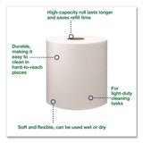 Tork Light Duty Cleaning Cloth, Giant Roll, 1-Ply, 9 x 12.4, White, 1,450 Sheet Roll/Carton (TRK500105) Each