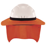 Ergodyne Chill-Its 6661 Universal Hard Hat Brim with Neck Shade, Orange (EGO12722) Each
